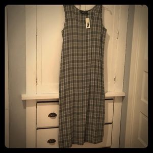 90’s Vintage Black & White Plaid Sleeveless Tank